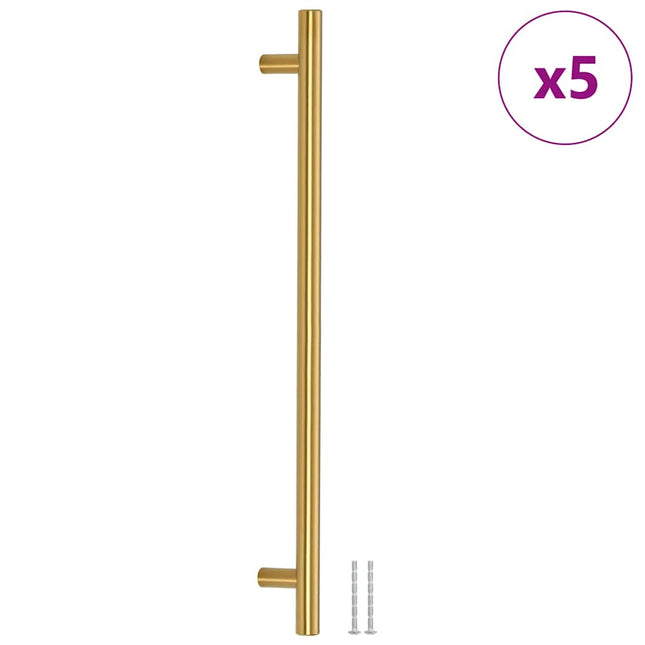 Maniglie per Mobili 5pz Oro 320mm in Acciaio Inox