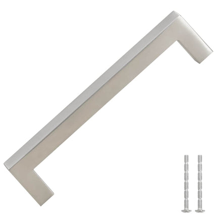 Maniglie per Mobili 10pz Argento 128mm in Acciaio Inox