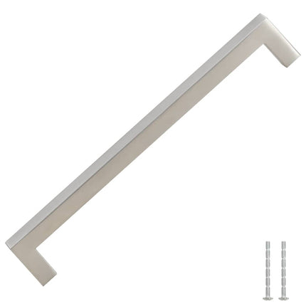 Maniglie per Mobili 5pz Argento 192mm in Acciaio Inox