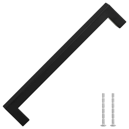 Maniglie per Mobili 5pz Nere 192mm in Acciaio Inox