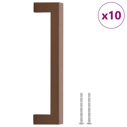 Maniglie per Mobili 10pz Bronzo 160mm in Acciaio Inox