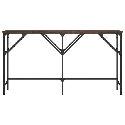 Tavolino Consolle Rovere Marrone 140x29x75 cm Legno Multistrato