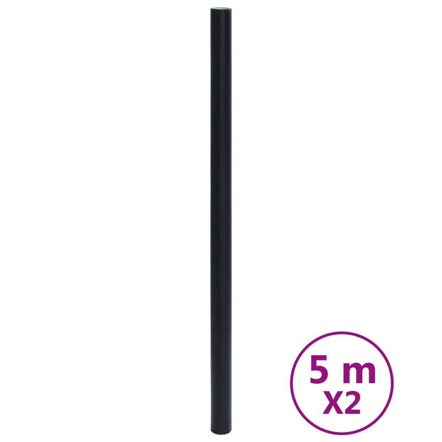 Adesivi per Mobili Autoadesivi Nero Opaco 90x500 cm in PVC