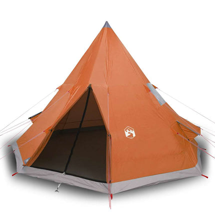Tenda da Campeggio Tipi 4 Persone Arancione Impermeabile