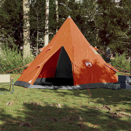 Tenda da Campeggio Tipi 4 Persone Arancione Impermeabile