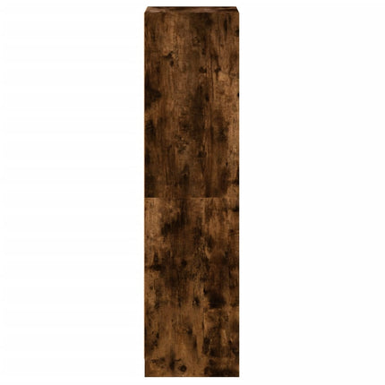 Credenza con Anta in Vetro Rovere Fumo 35x37x142 cm