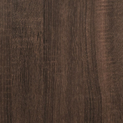 Credenza con Ante in Vetro Rovere Marrone 35x37x120 cm