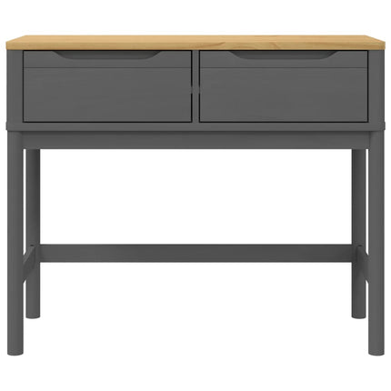 Tavolo Consolle FLORO Grigio 89,5x36,5x73cm Legno Massello Pino