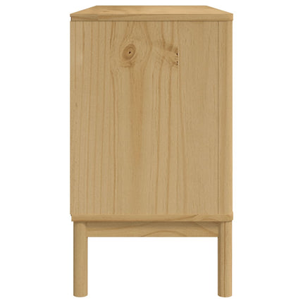Credenza FLORO Marrone Cera 114x43x74 cm in Legno di Pino