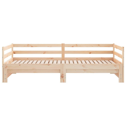 Divano Letto con Letto Estraibile 90x200cm Legno Massello Pino
