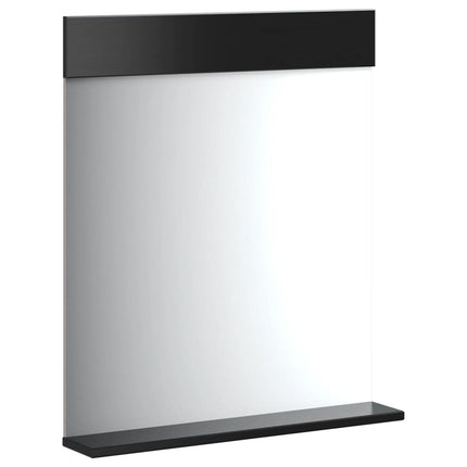 Set Mobili da Bagno 4 pz BERG Nero in Legno Massello di Pino