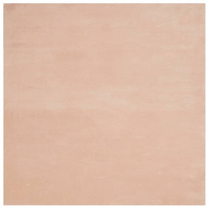 Tappeto a Pelo Corto HUARTE Morbido e Lavabile Rosato 240x240cm