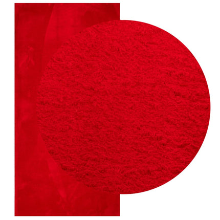 Tappeto a Pelo Corto HUARTE Morbido e Lavabile Rosso 100x200cm
