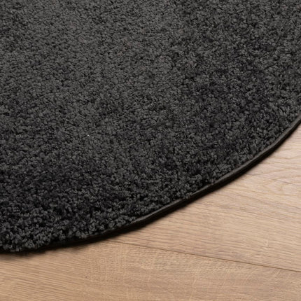 Tappeto Shaggy PAMPLONA a Pelo Lungo Moderno Antracite Ã˜ 100 cm