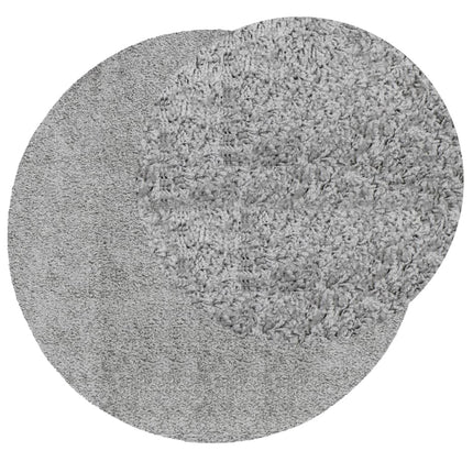 Tappeto Shaggy PAMPLONA a Pelo Lungo Moderno Grigio Ã˜ 240 cm
