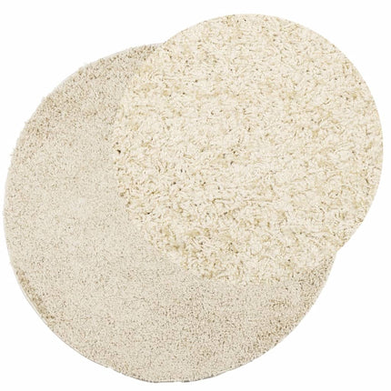 Tappeto Shaggy PAMPLONA a Pelo Lungo Moderno Oro Ø 120 cm