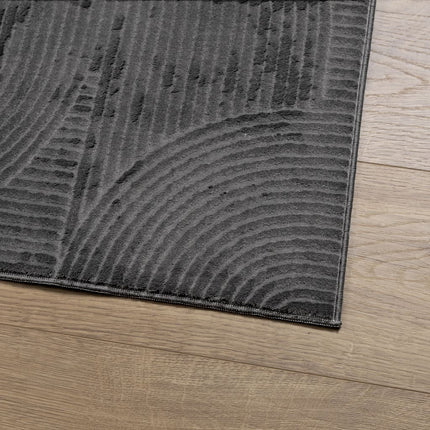 Tappeto IZA a Pelo Corto Aspetto Scandinavo antracite 120x170cm