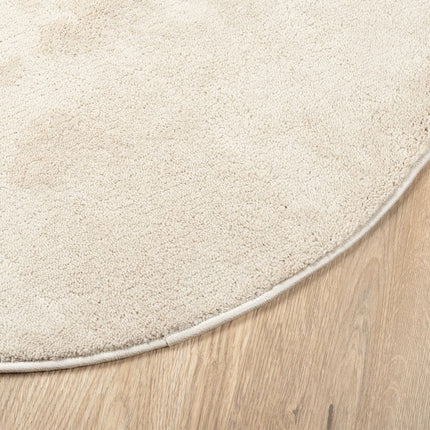 Tappeto OVIEDO a Pelo Corto Beige Ã˜ 100 cm