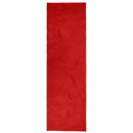 Tappeto OVIEDO a Pelo Corto Rosso 80x250 cm