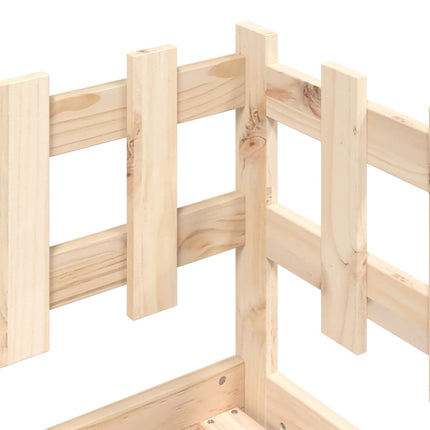 Dormeuse senza Materasso 90x200 cm in Legno Massello di Pino