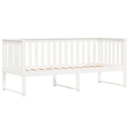 Dormeuse senza Materasso Bianca 80x200 cm Legno Massello Pino