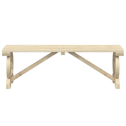 Panca da Giardino 115 cm in Legno Massello di Abete