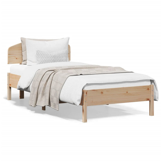 Giroletto senza Materasso 90x200 cm in Legno Massello di Pino