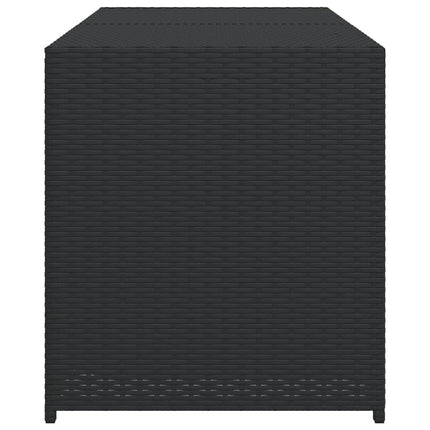 Contenitore da Giardino Nero 283L in Polyrattan