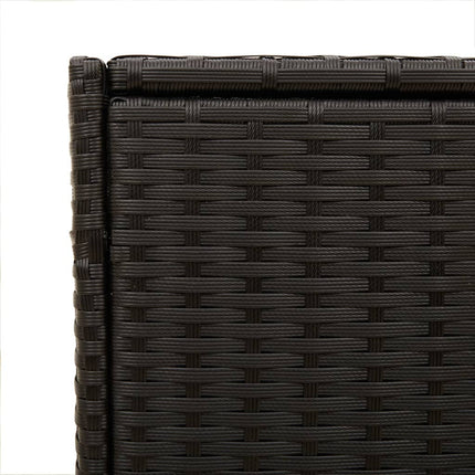 Contenitore da Giardino Nero 283L in Polyrattan