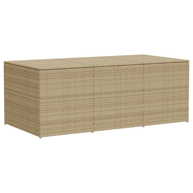 Contenitore da Giardino Beige Misto 984L in Polyrattan