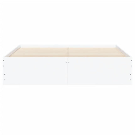 Giroletto con Cassetti Bianco 140x200 cm in Legno Multistrato
