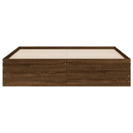 Giroletto Cassetti Rovere Marrone 140x200 cm Legno Multistrato