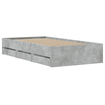 Giroletto Cassetti Grigio Cemento 100x200 cm Legno Multistrato