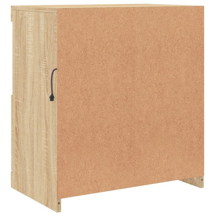 Credenza con Luci LED Rovere Sonoma 60x37x67 cm