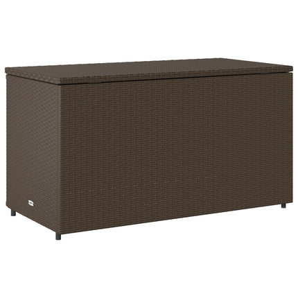 Armadietto Portaoggetti Giardino Marrone 110x55x60,5 Polyrattan