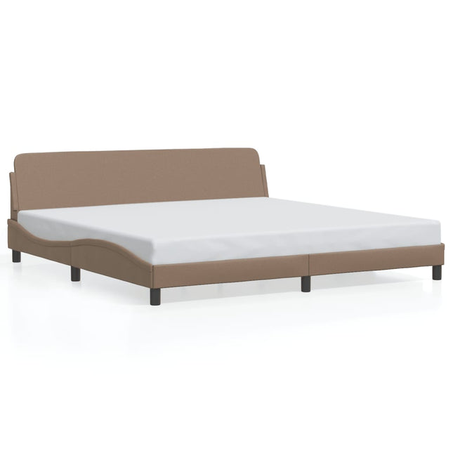 Giroletto con Testiera Cappuccino 200x200 cm in Similpelle