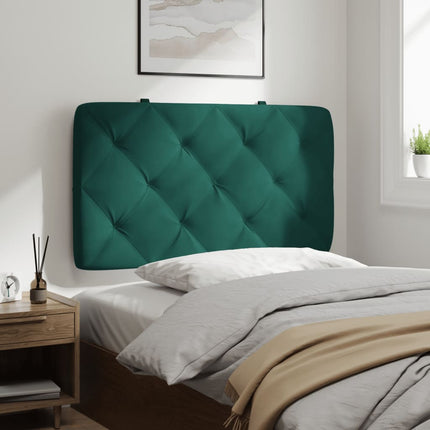 Cuscino Testiera Verde Scuro 80 cm in Velluto