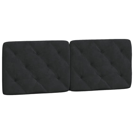 Cuscino Testiera Nero 140 cm in Velluto
