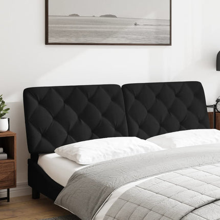 Cuscino Testiera Nero 160 cm in Velluto
