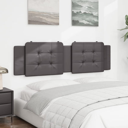 Cuscino Testiera Grigio 180 cm in Similpelle