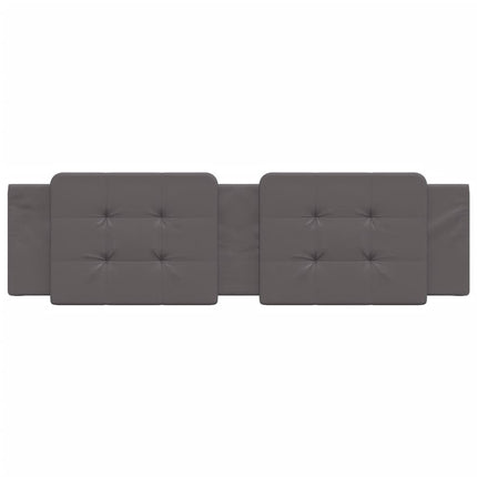 Cuscino Testiera Grigio 180 cm in Similpelle