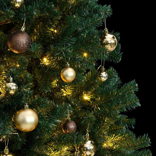 Albero Natale Incernierato con 300 LED e Palline 300 cm