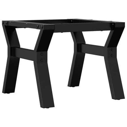 Telaio Gambe a Y per Tavolino da Salotto 40x40x33 cm in Acciaio