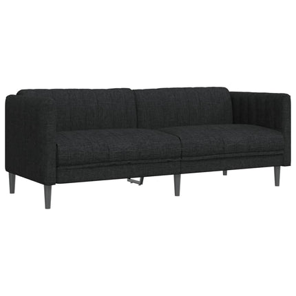 Set di Divani 2 pz Nero in Tessuto