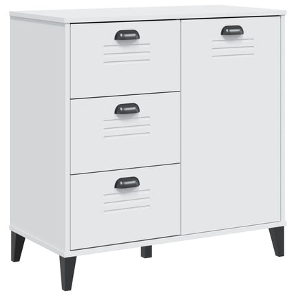 Credenza VIKEN Bianca 80x40x80 cm in Legno Multistrato