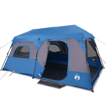 Tenda Campeggio 9 Persone Verde Rilascio Rapido Impermeabile