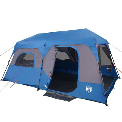 Tenda Campeggio 9 Persone Verde Rilascio Rapido Impermeabile