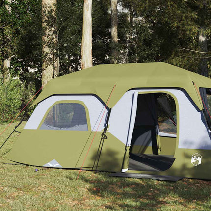Tenda Campeggio 9 Persone Blu Rilascio Rapido Impermeabile