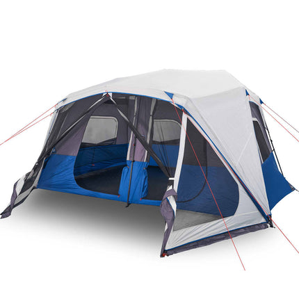 Tenda Famiglia con LED 10 Persone Verde Chiaro Rilascio Rapido
