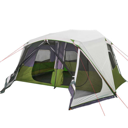 Tenda Famiglia con LED 10 Persone Blu Chiaro a Rilascio Rapido